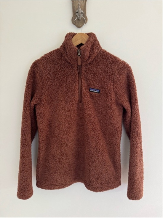 Patagonia Jackets & Blazers - Patagonia Sherpa Fleece Quarter Zip Brown Cozy Outdoor Small